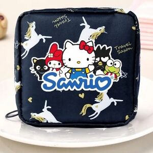 Sanrio Hello Kitty And Friends Unicorn Pouch - Navy and White